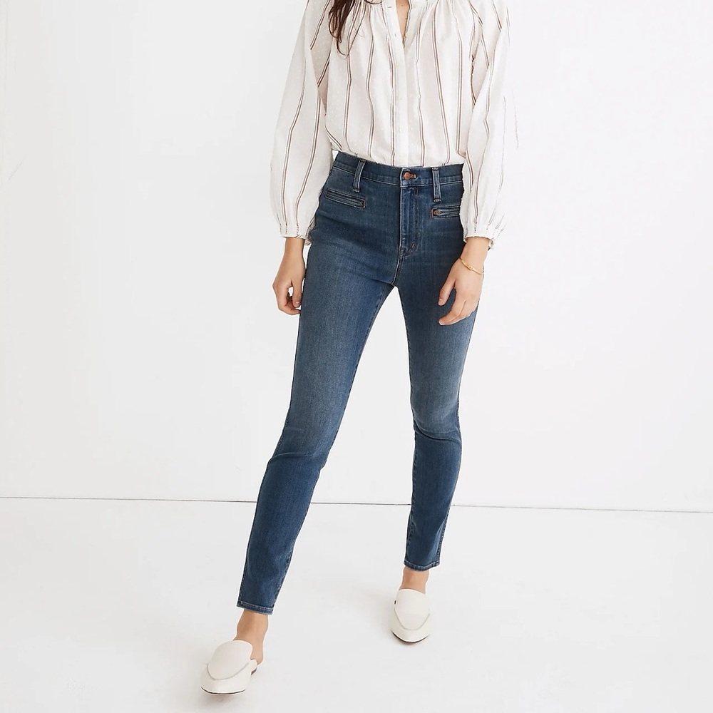 Madewell 10” High-Rise Roadtripper Jeggings in Ellerby Wash Size 27